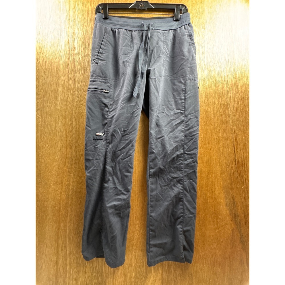 Grey's Anatomy Scrub Pants Women Small Charcoal Grey Excellent Cargo Drawstring